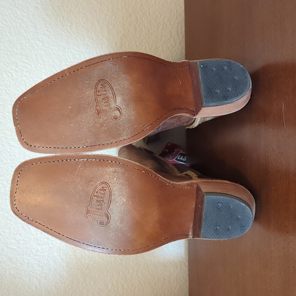 Justin Women Cowboy Boots Size 10 - Picture 7 of 13